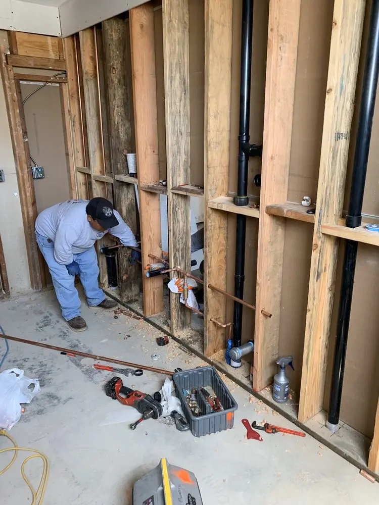 Commercial rough-in plumbing for Trenchless Sewer Repair in Georgetown